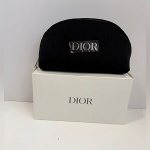 Dior Black Velvet Cosmetic Bag